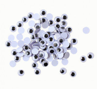 Wackelaugen Rund -100 Stk.